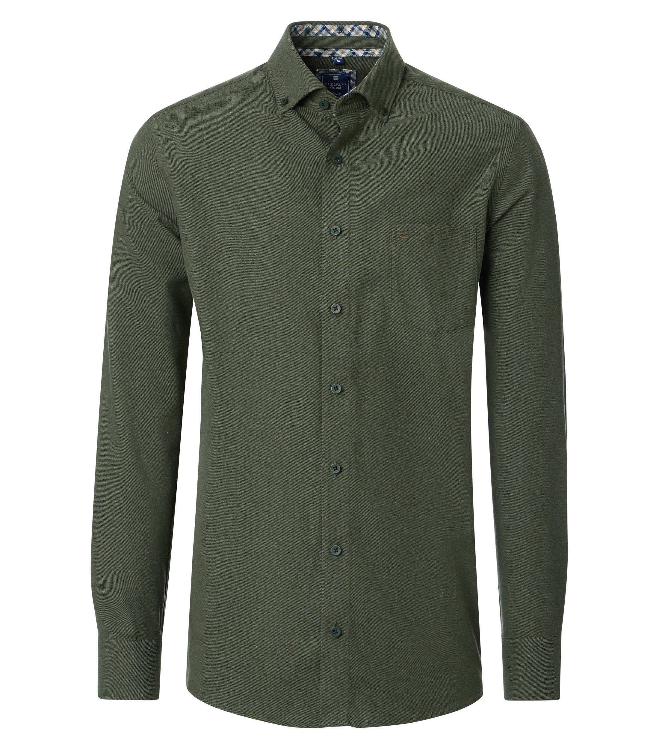 Langarmhemd uni Comfort Fit