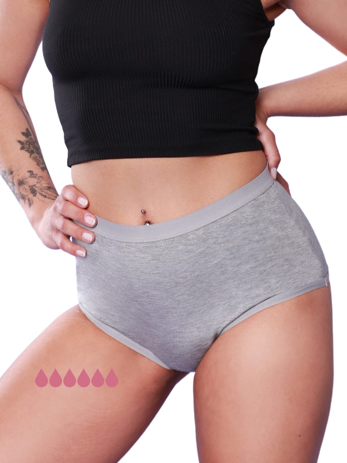Taynie Periodenslip Comfort bamboo ultra - Saugstarke High-Waist Periodenunterwäsche (1-St., 1er-Pack) Ultra Dry Technologie & Bambus-Viskose – weich, atmungsaktiv & sicher