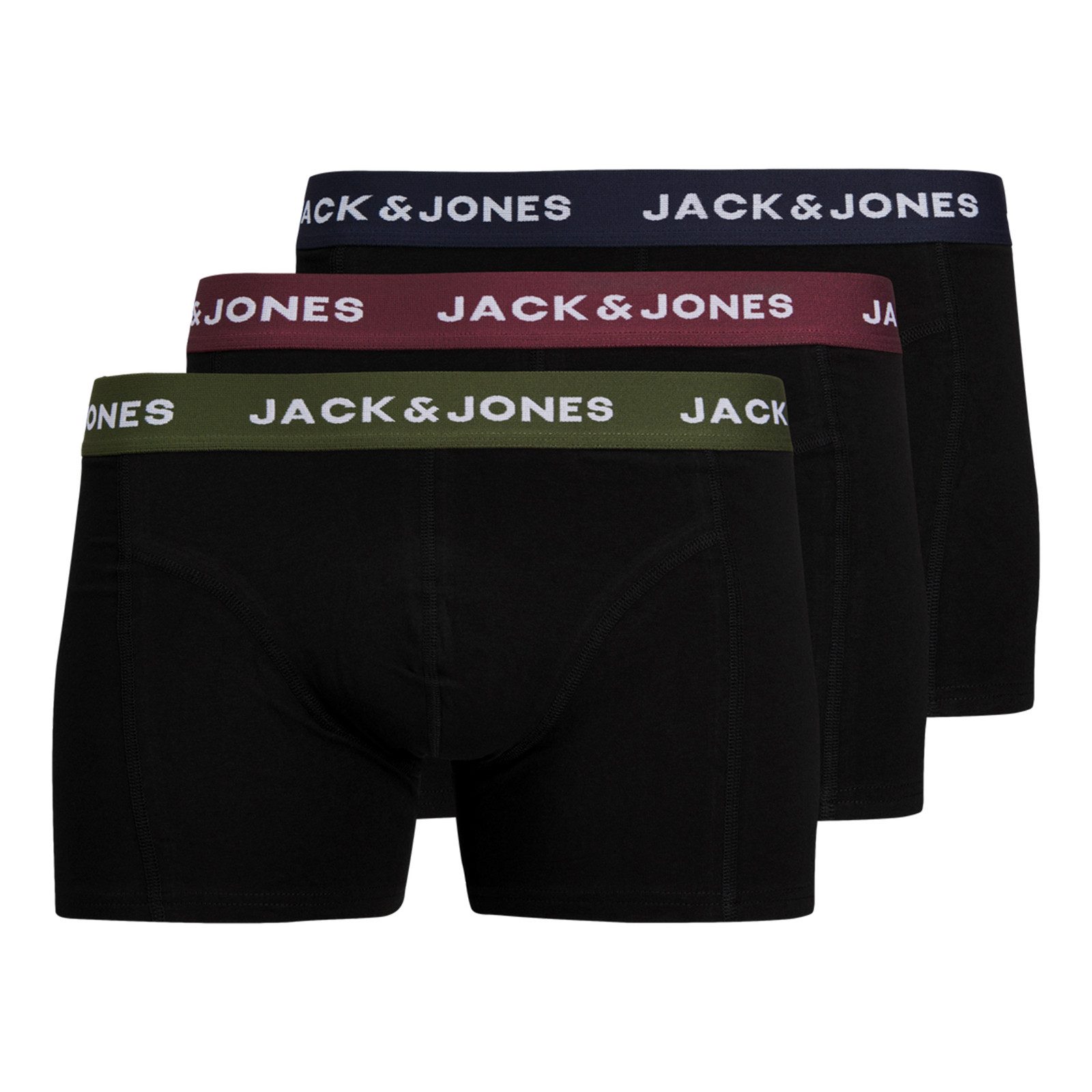 Jack & Jones Trunk (3-St) mit Markenschriftzug am Bund