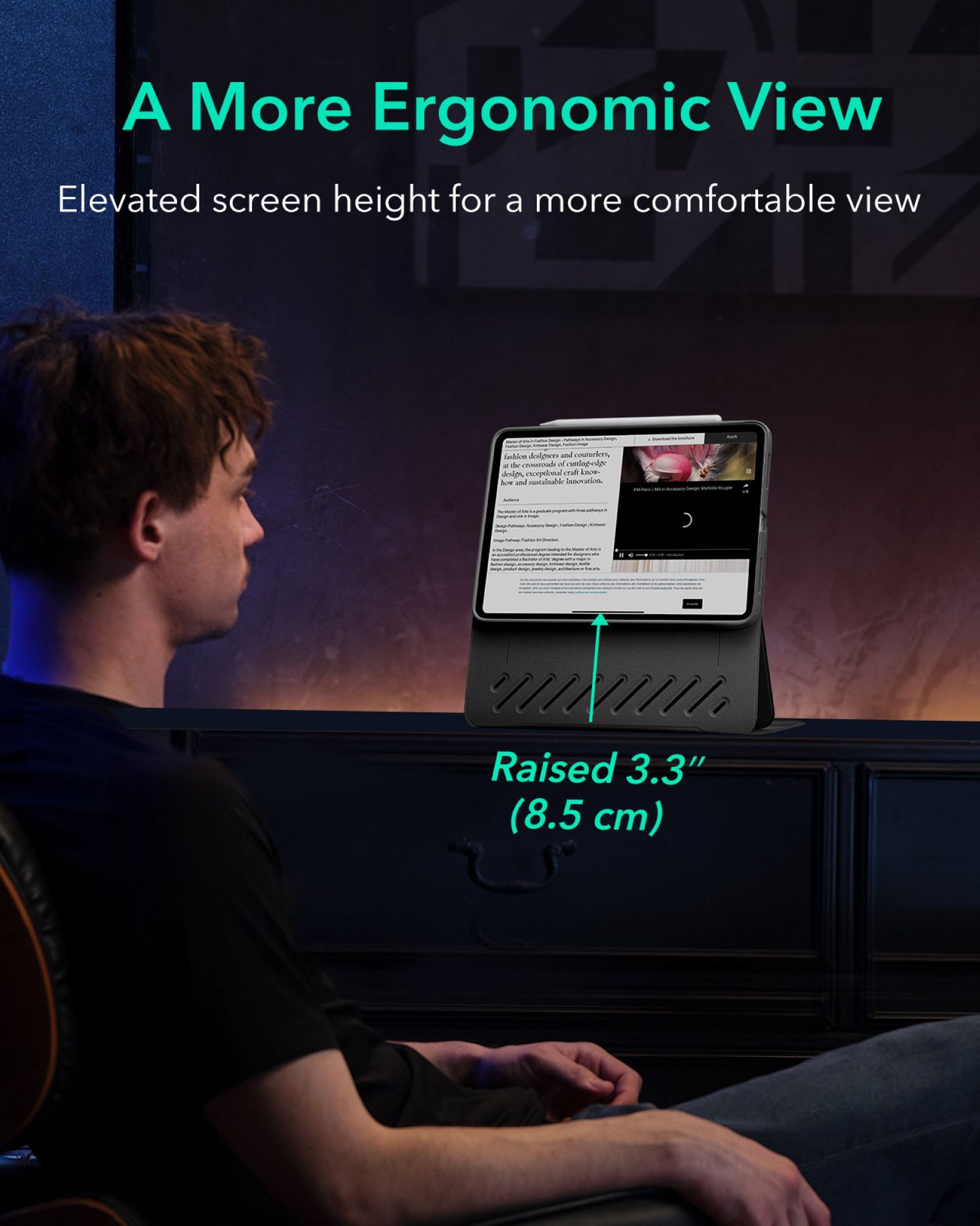 ESR Tablet-Hülle Shift Magnetic Case für das Apple iPad 11" (2025) & iPad 10,9" (2022), Erhöhter Kantenschutz, starke Magnete für stabielen Halt – Bild 5 von 5