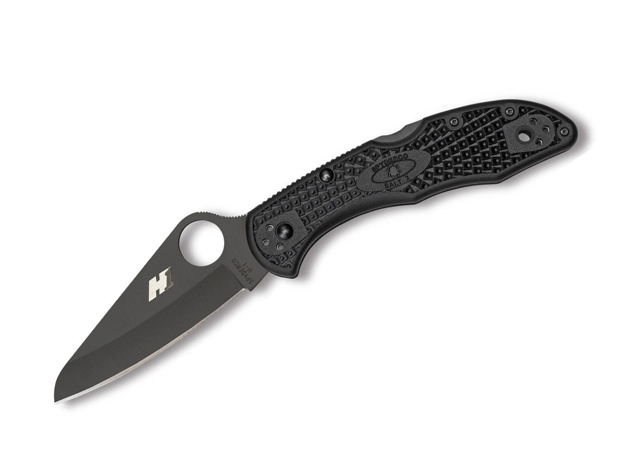 Spyderco Universalmesser Salt 2 Black Plain