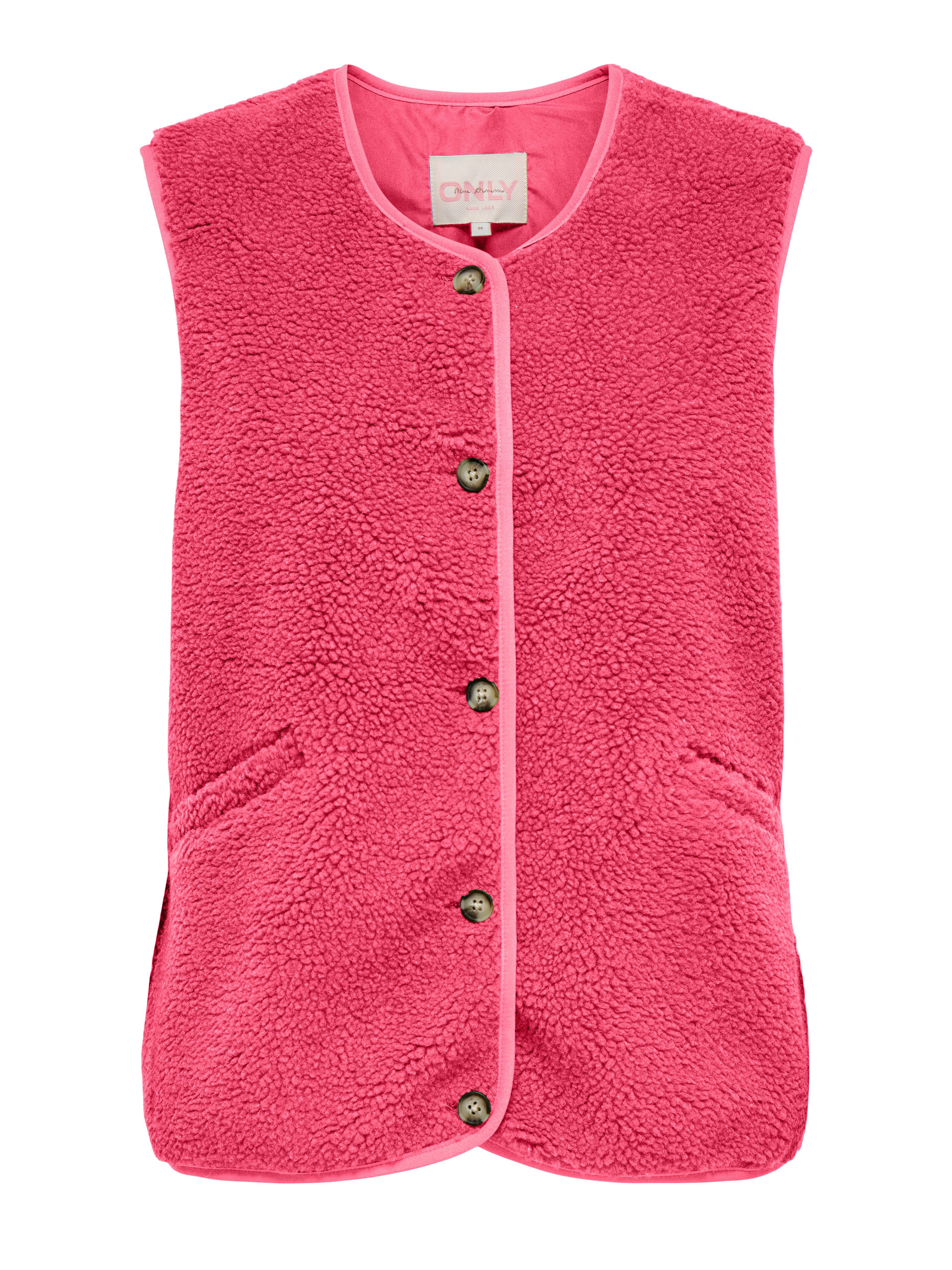 ONLY Plüschweste ONLBABY LIFE TEDDY VEST PNT CS Kunstfaser – Bild 2 von 3