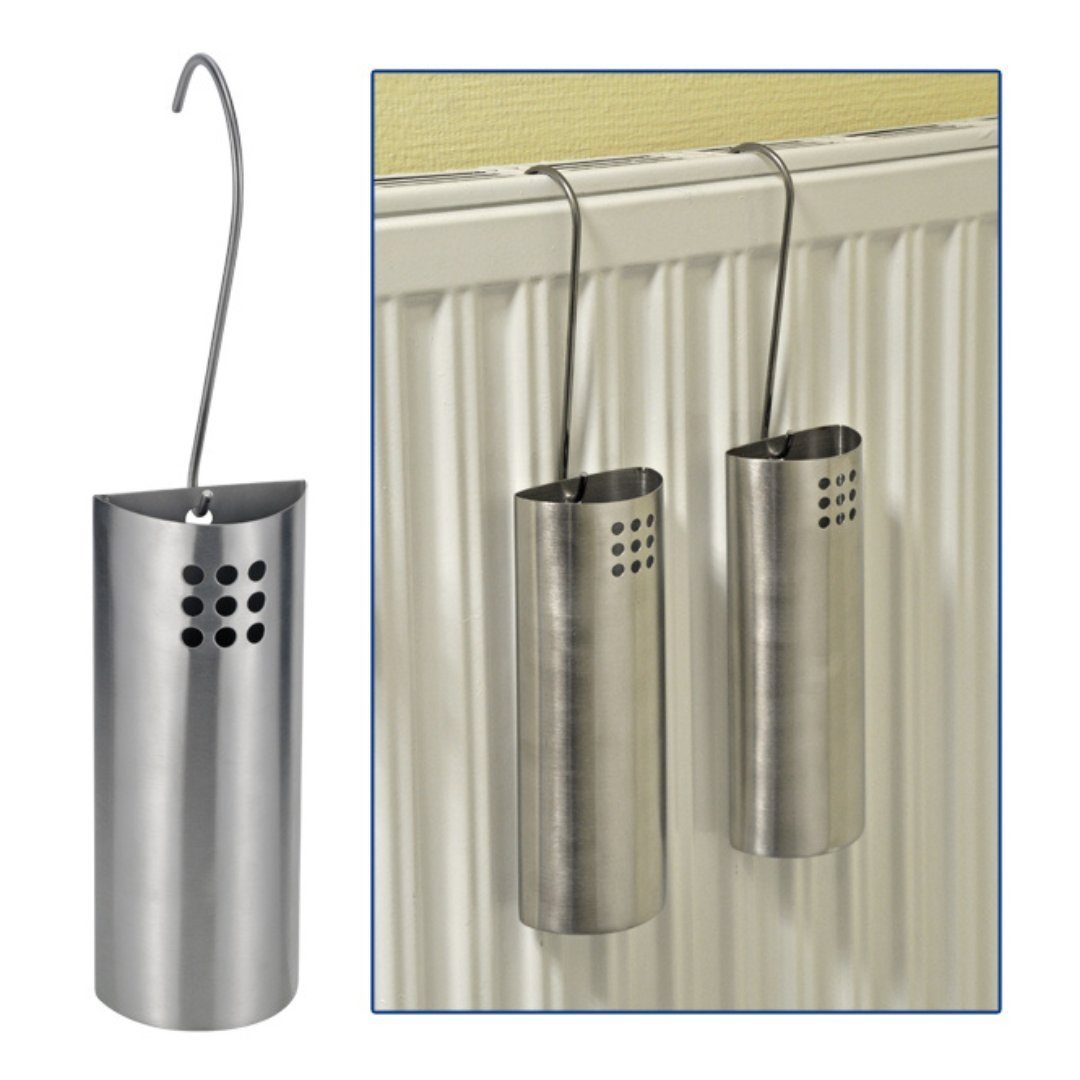 Haushalt International Back-Set Luftbefeuchter aus Edelstahl, 2-er Set