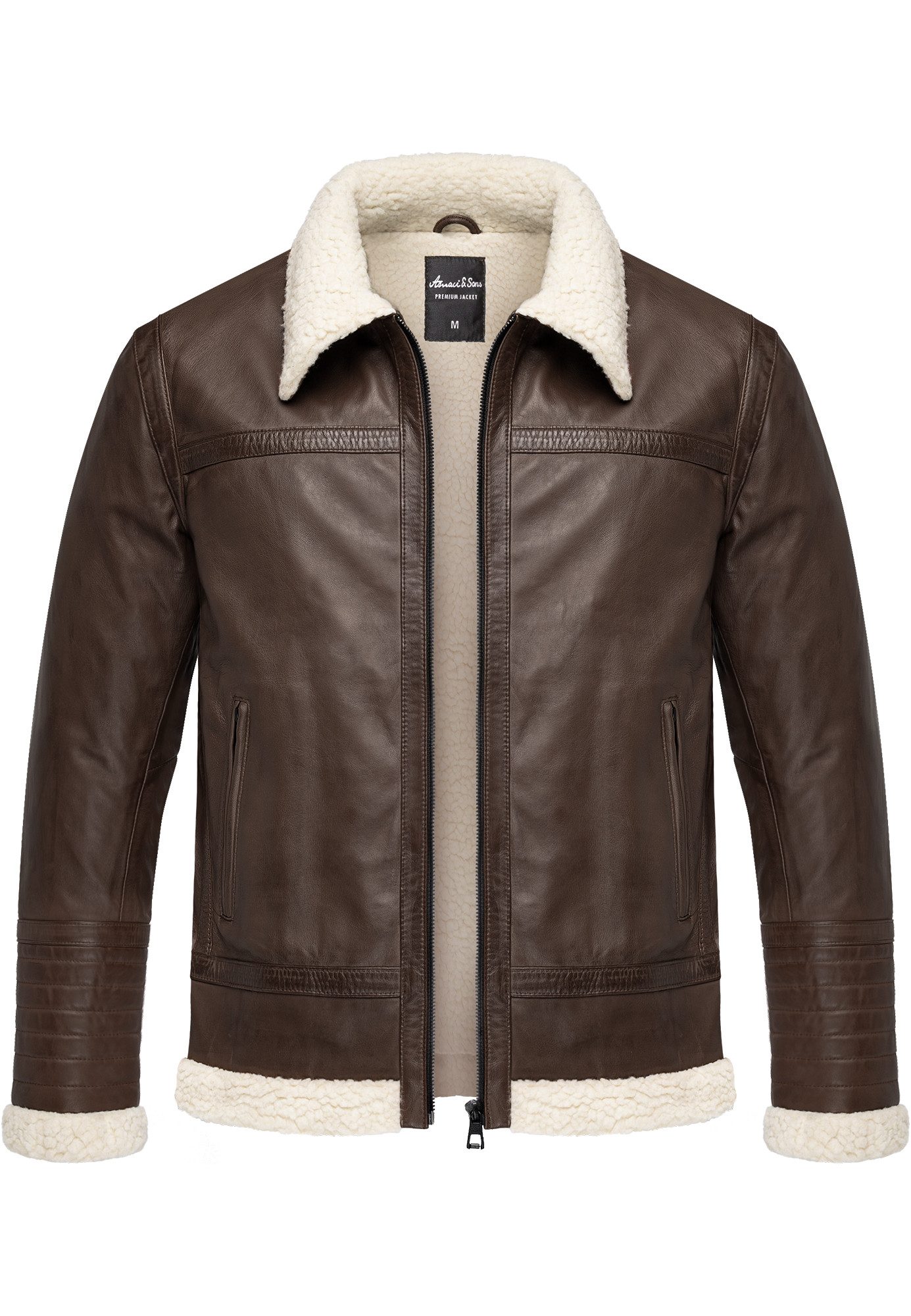 Amaci&Sons Lederjacke OATMAN Lederjacke Herren gefüllte günstig online kaufen