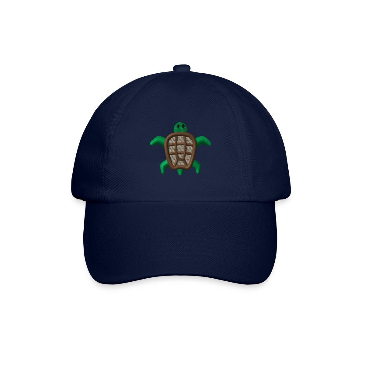 Spreadshirt Baseball Cap Bestickte Schildkröte Stick Baseballkappe (1-St)