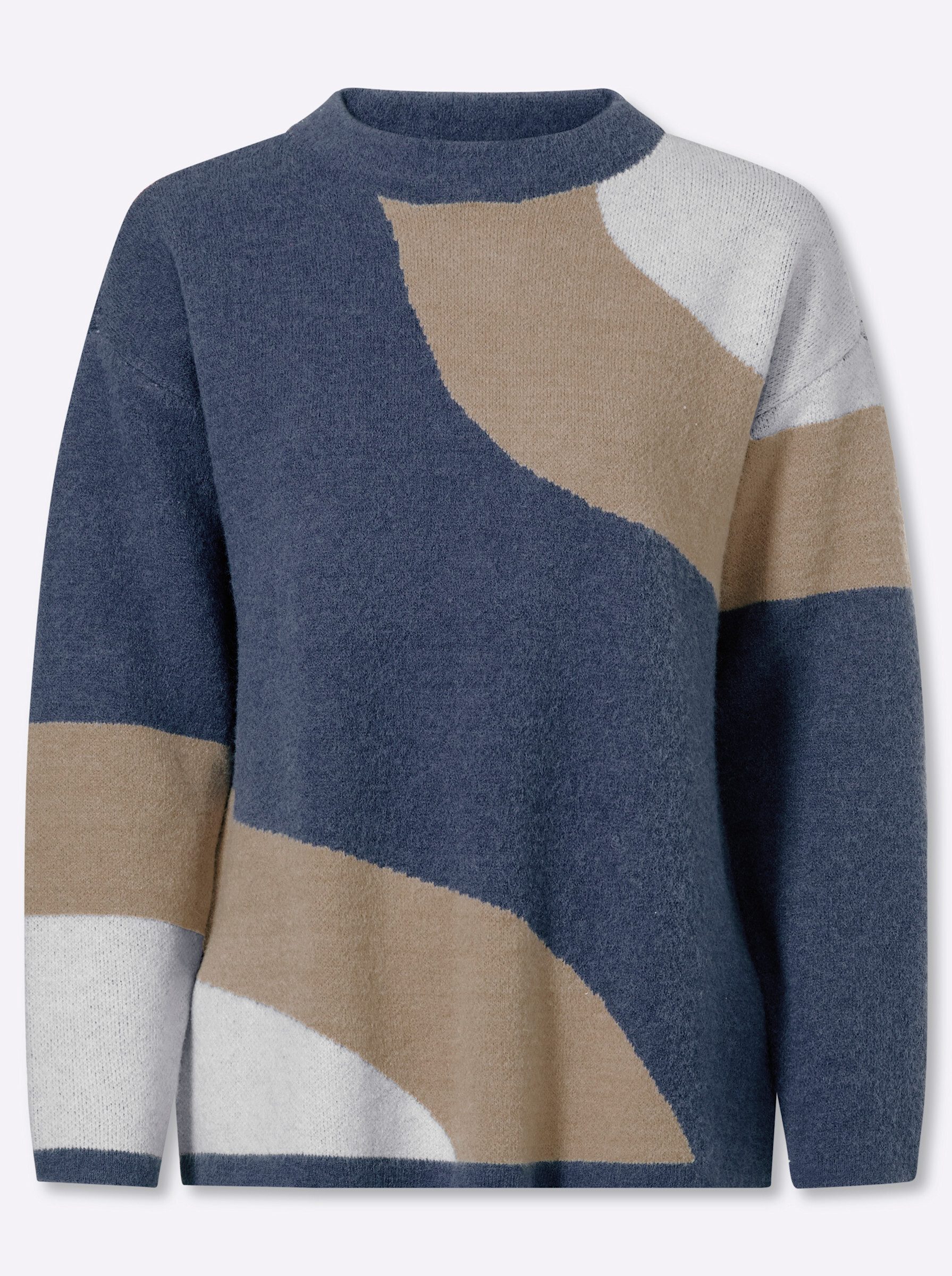 Strickpullover Pullover Langarm Jacquard
