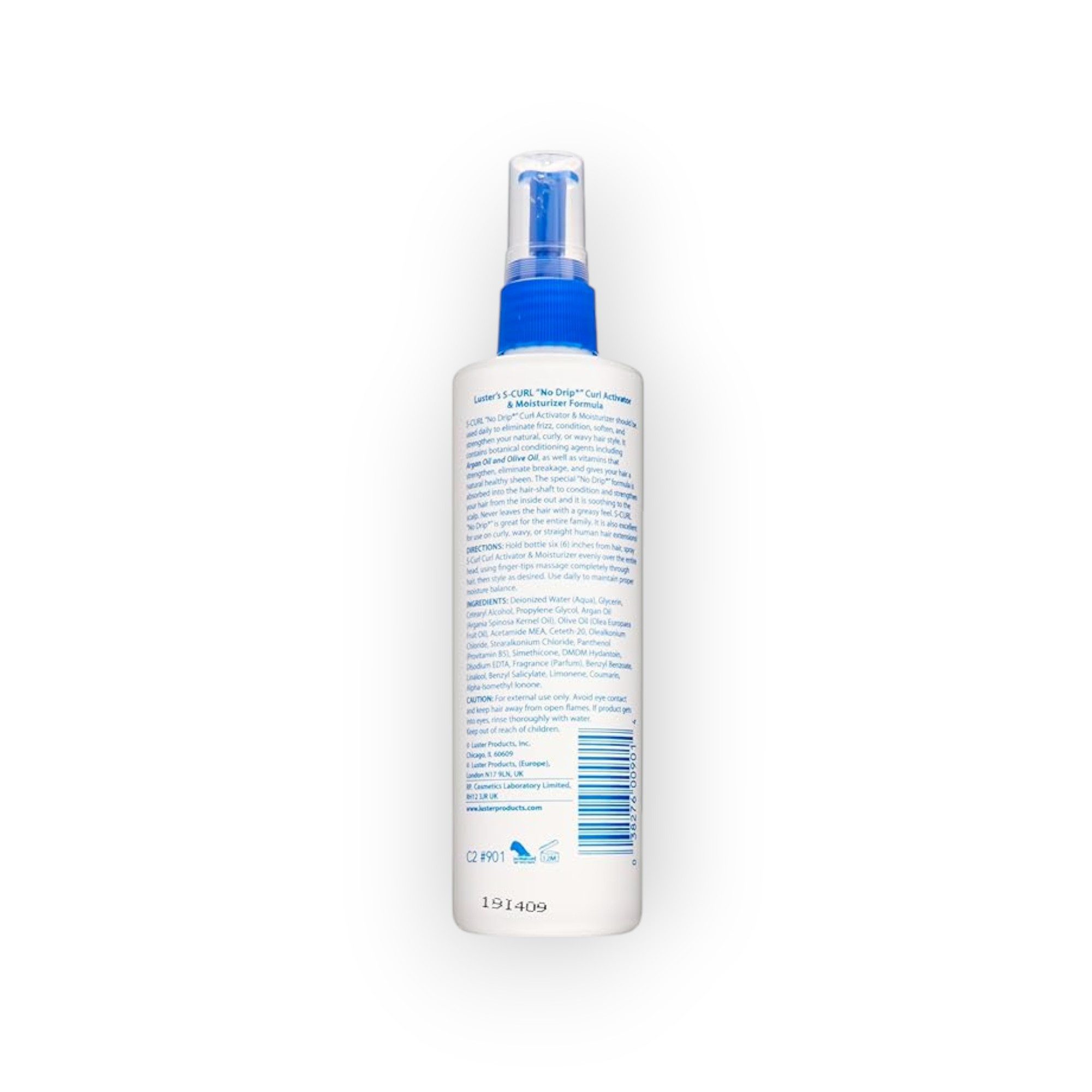 Luster´s Lockenspray S-Curl No Drip Activator Feuchtigkeitsspendende Lockenlotion, Packung, Sprühflasche, Lockenaktivierung und Definition