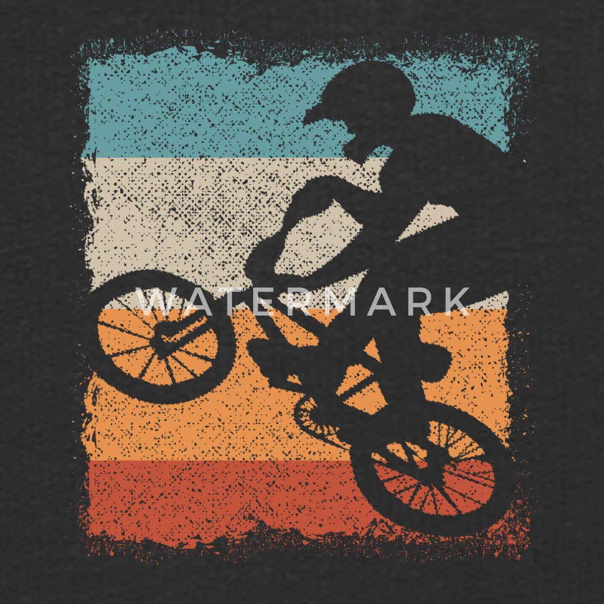 Spreadshirt Hoodie BMX Sprung Vintage Kinder Premium Hoodie (1-tlg)