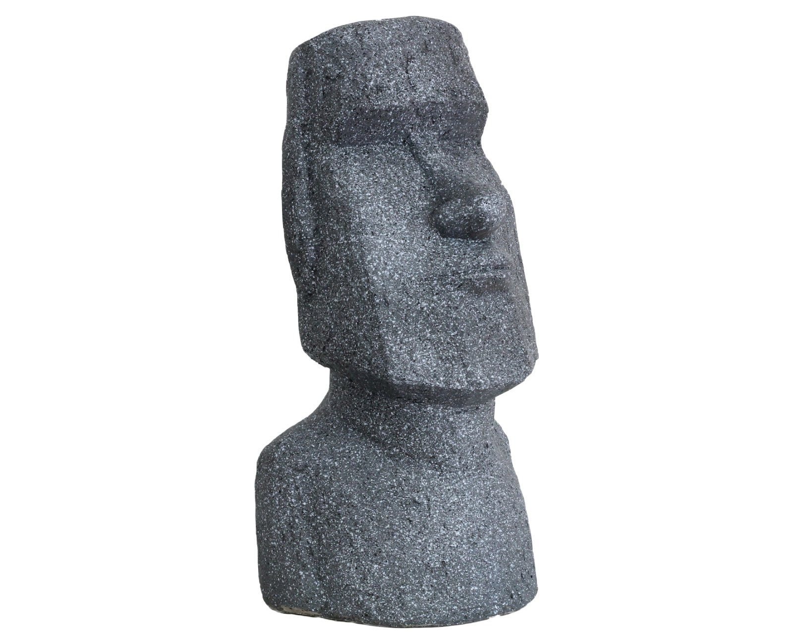 HAGO Buddhafigur Moai Kopf Skulptur Figur Gartenfigur Büste Osterinsel Statue Deko
