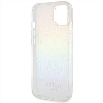 Guess Smartphone-Hülle Guess Apple iPhone 15 Schutzhülle Cover Hülle Mirror Disco Mehrfarbig