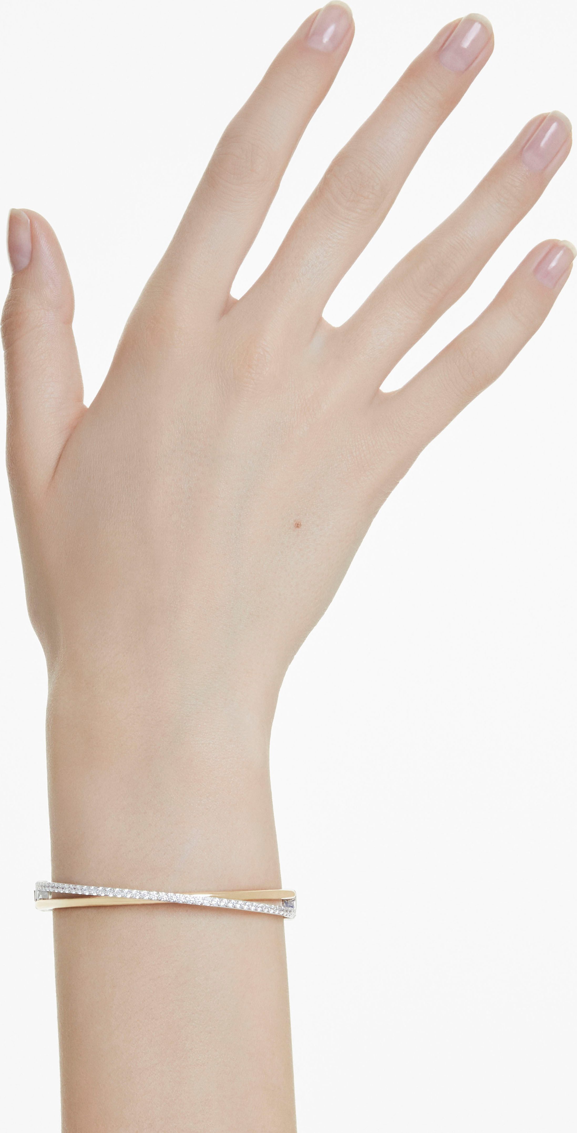 Swarovski Armreif Schmuck Geschenk Armschmuck Hyperbola, mit Swarovski® Zirkonia (synth) – Bild 5 von 5