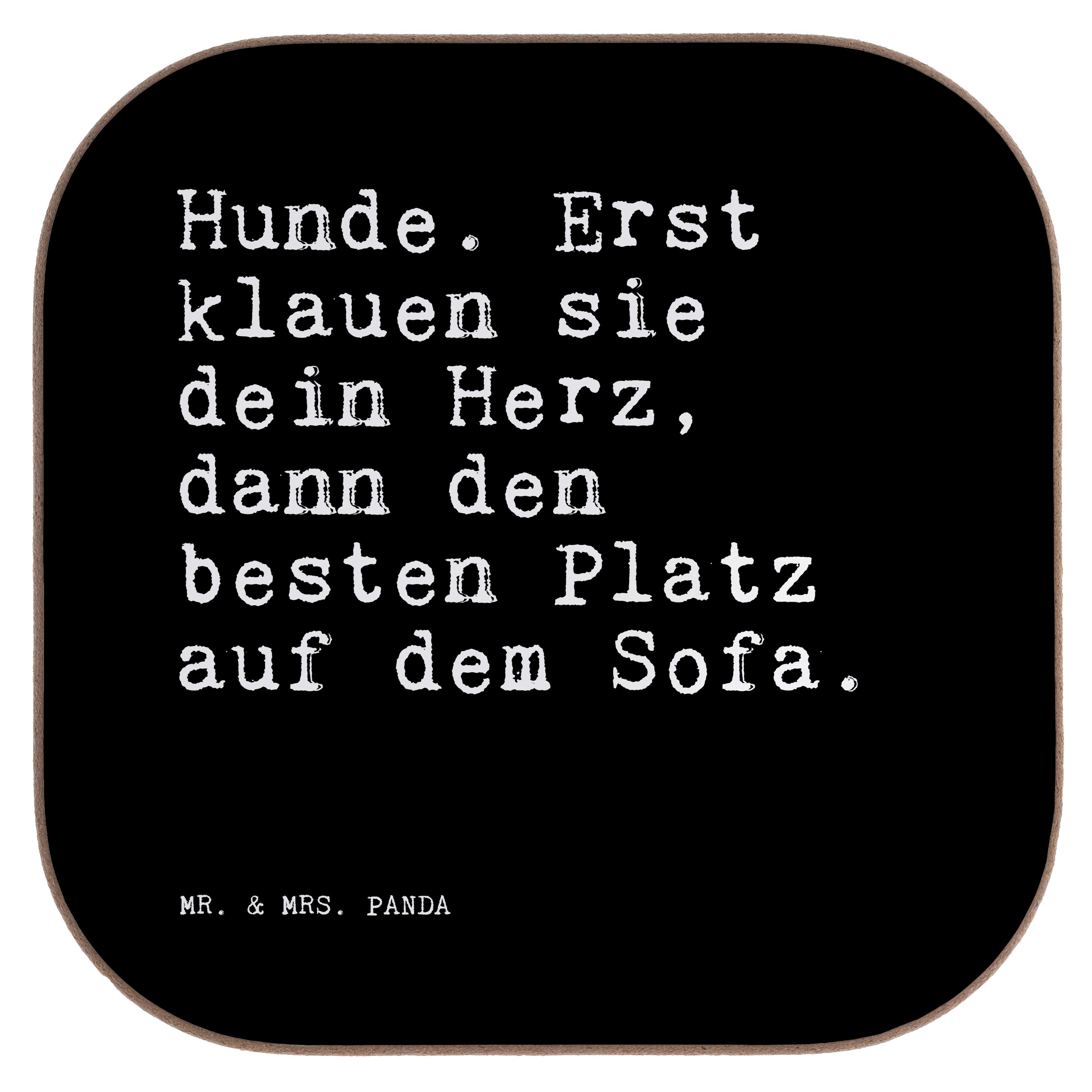 Mr. & Mrs. Panda Getränkeuntersetzer »Hunde. Erst klauen sie