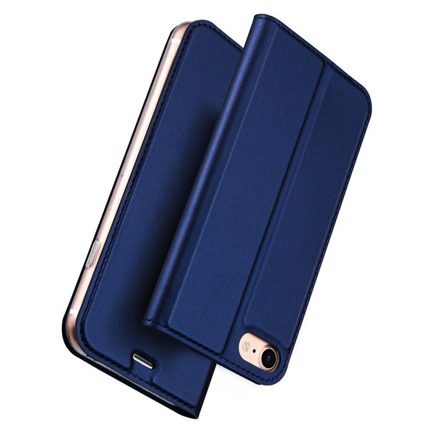 CoolGadget Handyhülle Magnet Case Handy Tasche für iPhone 7 / 8 / SE 2 / SE 3 4,7 Zoll, Hülle Klapphülle Ultra Slim Cover für iPhone SE 2020 2022 Schutzhülle – Bild 2 von 5
