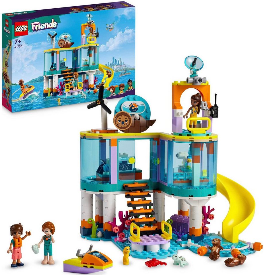 LEGO® Konstruktionsspielsteine Seerettungszentrum (41736), LEGO® Friends,  (376 St), Made in Europe, LEGO Friends Seerettungszentrum (41736) – ein  Bauset für Kinder ab 7 Jahren