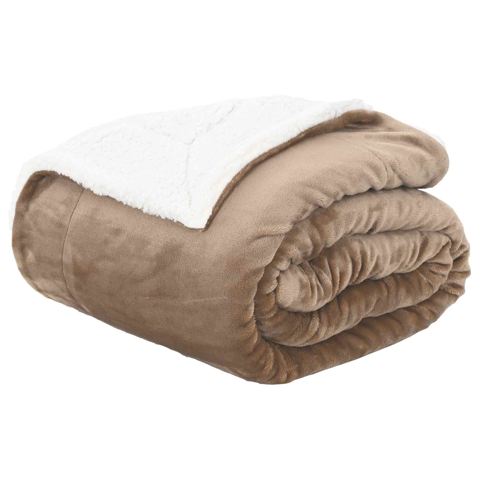 vidaXL Überwurfdecke Kamel 150 x 200 cm Fleece