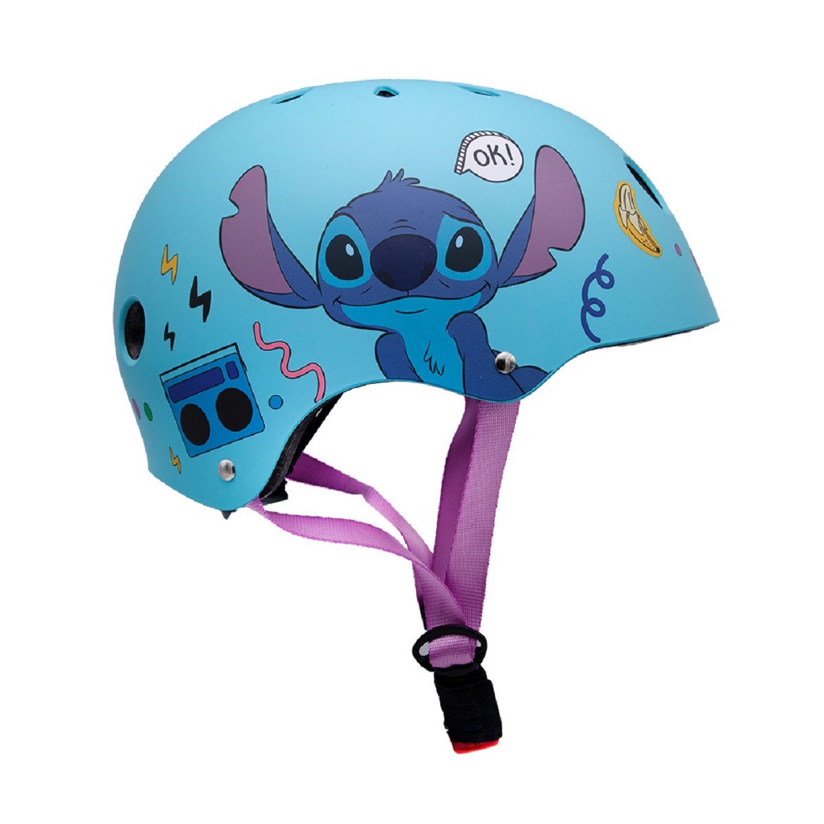 Lilo & Stitch Kinderfahrradhelm für Kinder Sicherer Schutz beim Radfahren und Skaten (Größe M) – Bild 2 von 3