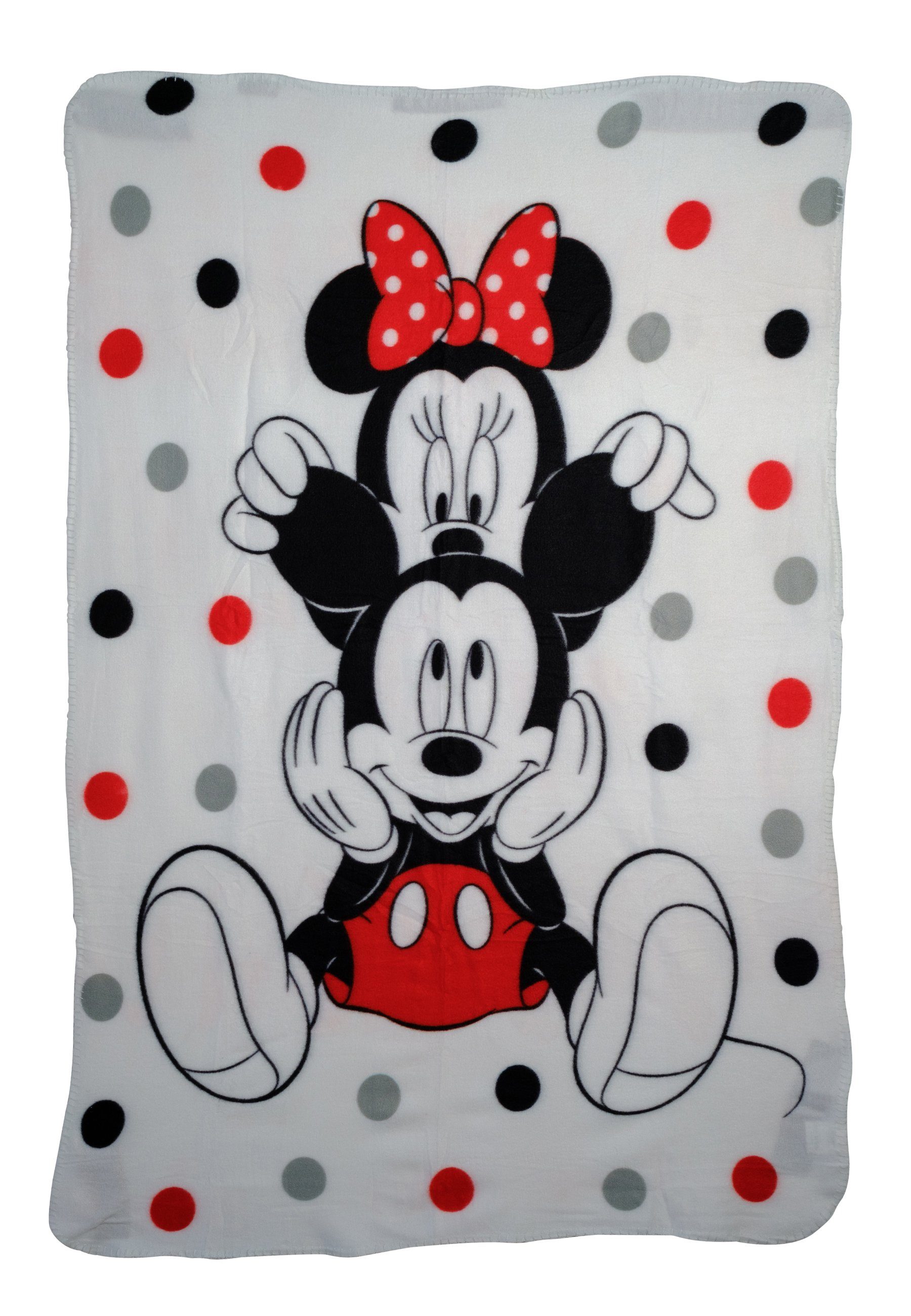 Disney Babydecke Mickey Mouse Flauschdecke Kuscheldecke Krabbel Decke Tagesdecke 