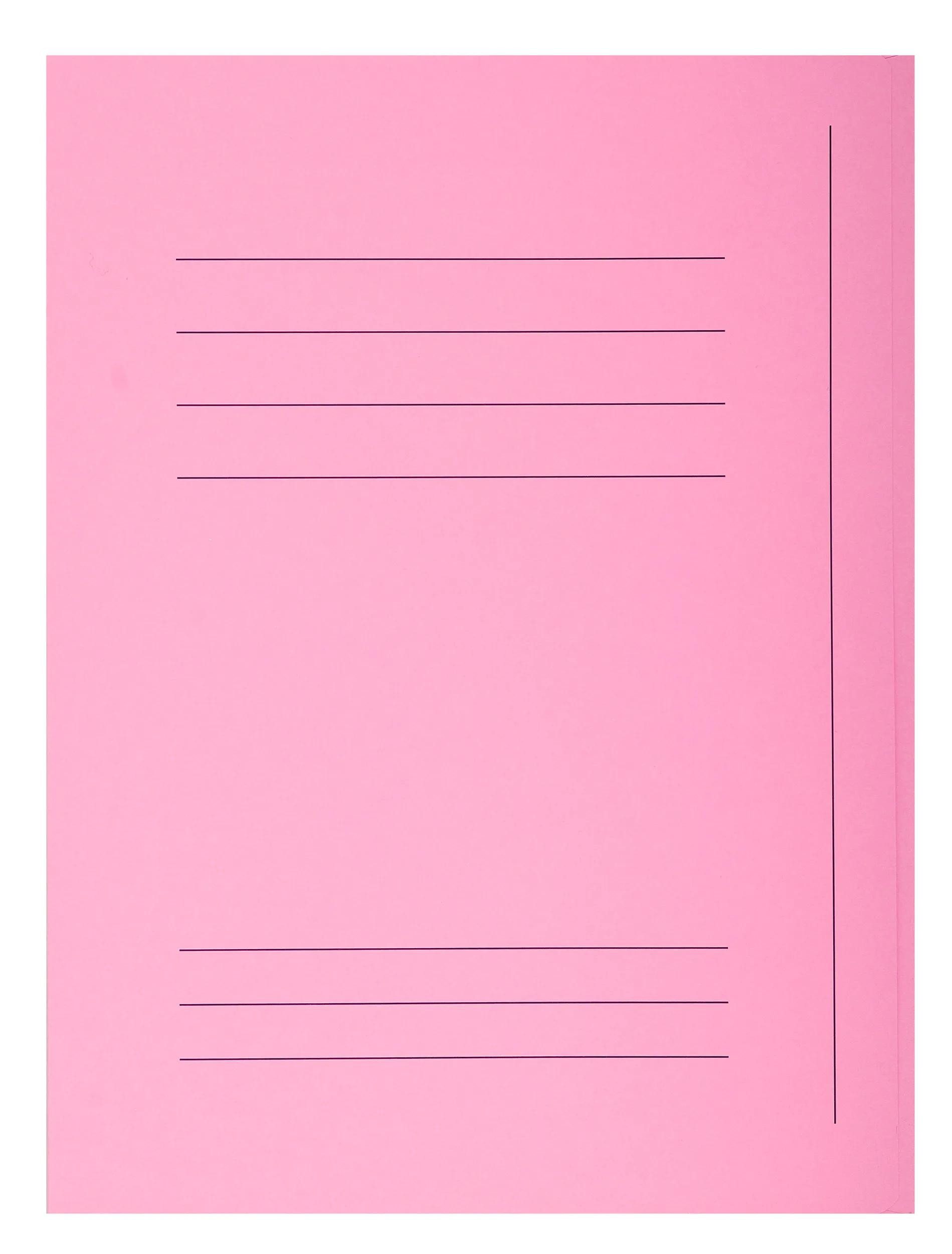 EXACOMPTA Organisationsmappe Pack 50 Aktenmappen, mit 3 Klappen und Index, A4 - Rosa - 235003E, Sammelmappe mit Klappen