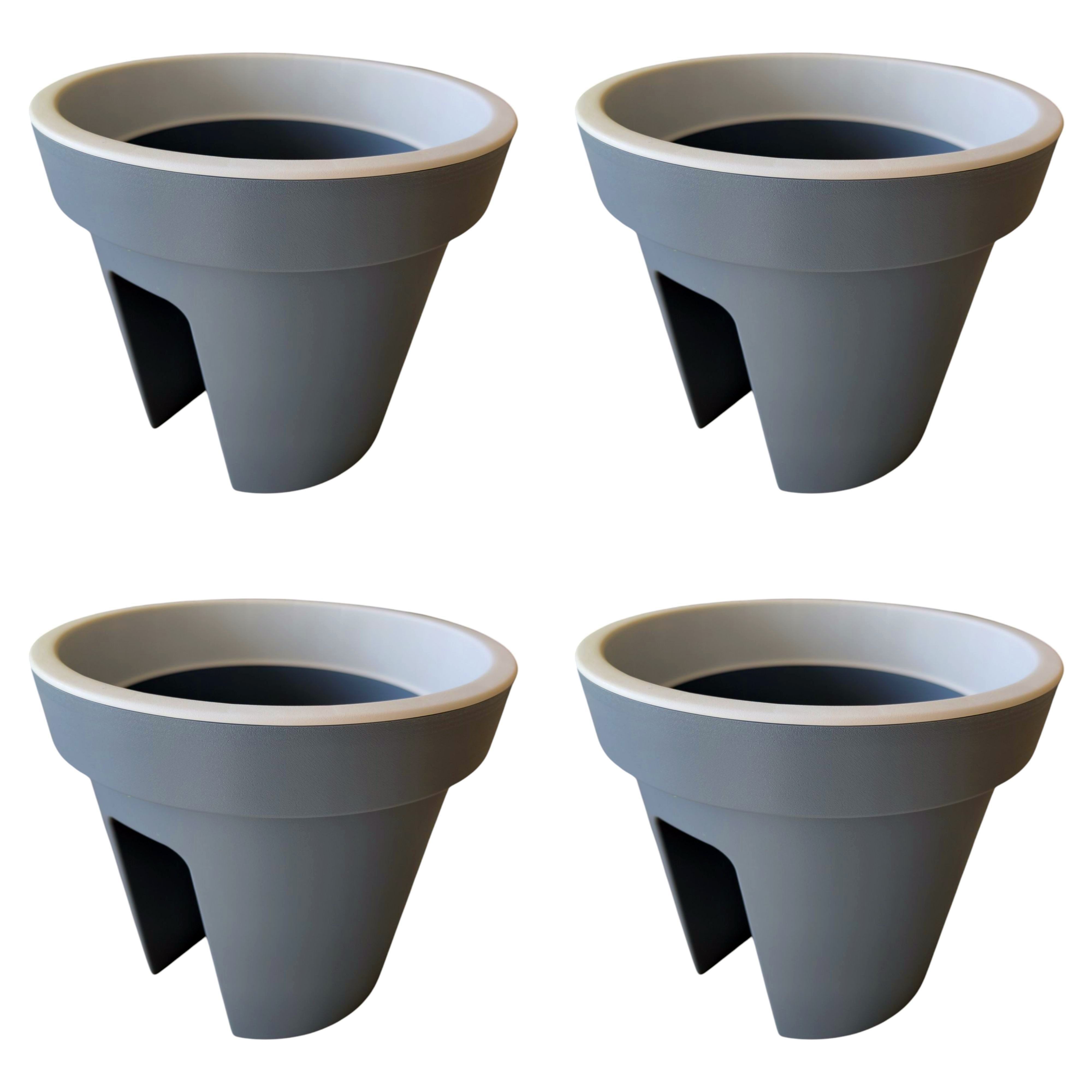 sesua Blumentopf Balkon-Blumentopf für Geländer rund günstig online kaufen