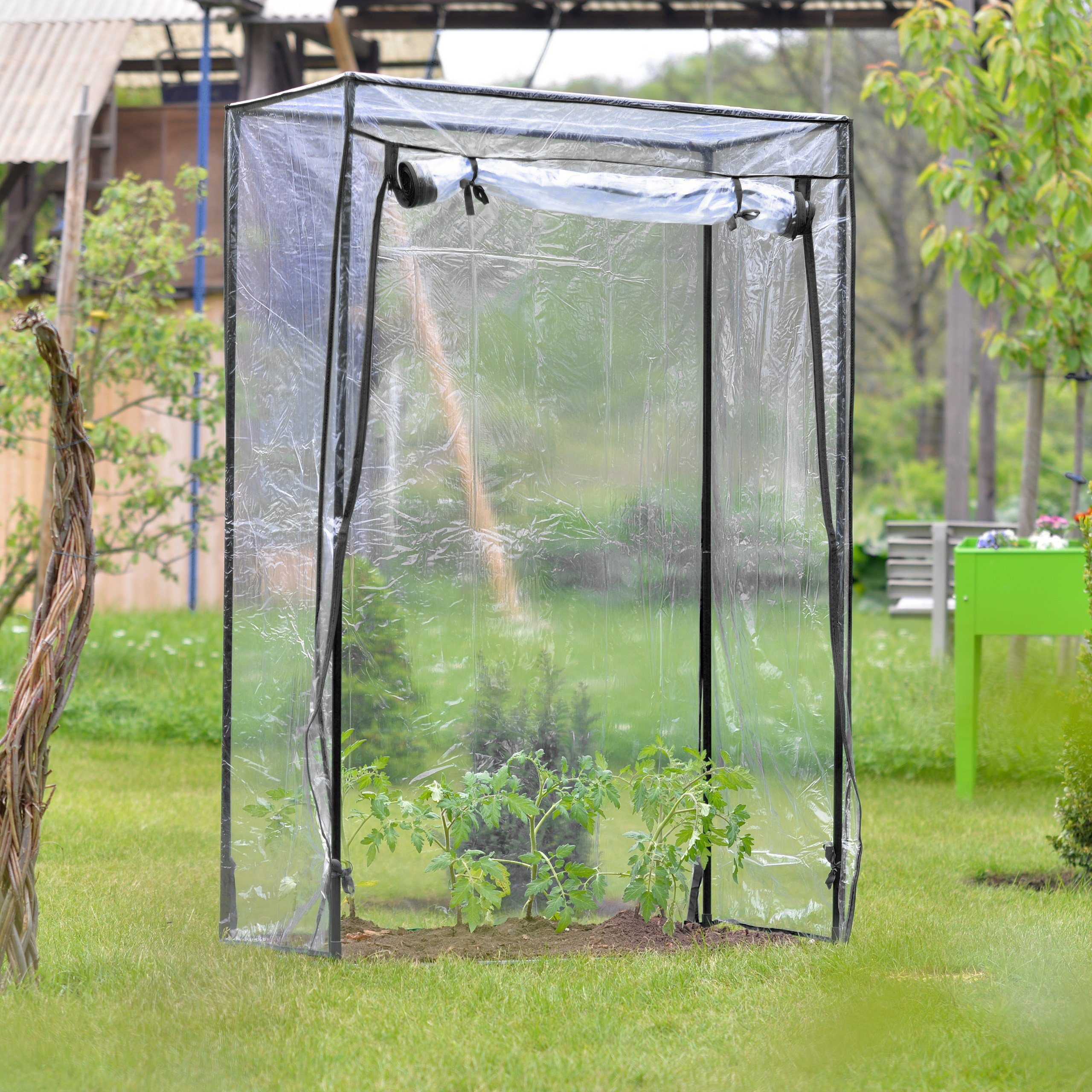 relaxdays Tomatengewächshaus mit PVC Folie günstig online kaufen