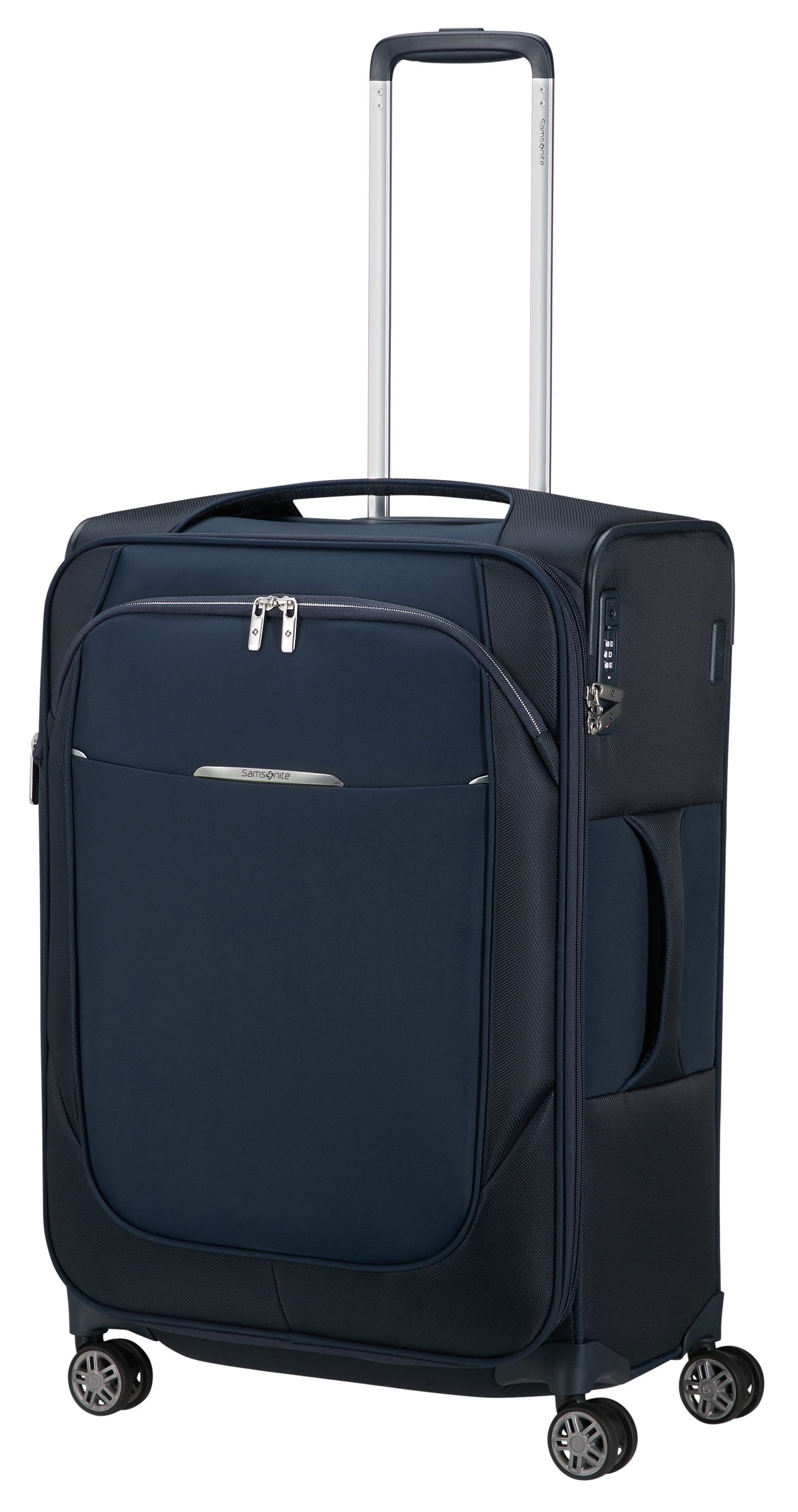 Samsonite Weichgepäck-Trolley RE-LITE, verschiedene Größen und Farben, 4 Rollen, mit arretierbarem und versenkbarem Druckknopf-Trolleysystem