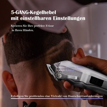 SUPRENT Haarschneider Kabelloses Haartrimmer-Set für Friseure mit Ladestation, Premium-Geschenk Haarschneider-Kit