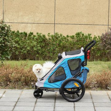 PawHut Fahrradhundeanhänger Fahrradanhänger für Hunde