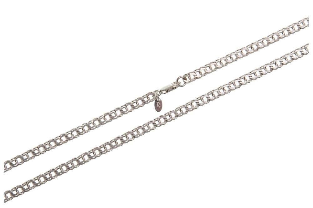 Silberkettenstore Garibaldikette wählbar Silberkette 925 40-100cm 5mm Silber, - Länge von