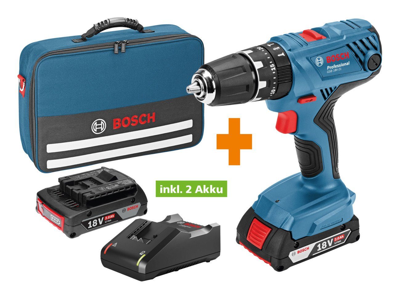 BOSCH Akku-Schlagbohrschrauber Bosch Professional Akku-Schlagbohrschrauber GSB