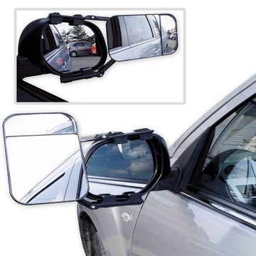 Diedrich Filmer GmbH Autospiegel Wohnwagen- und Anhängerspiegel 2 Stück, Flachspiegel Konvexspiegel Wohnwagenspiegel Außenspiegelverlängerung