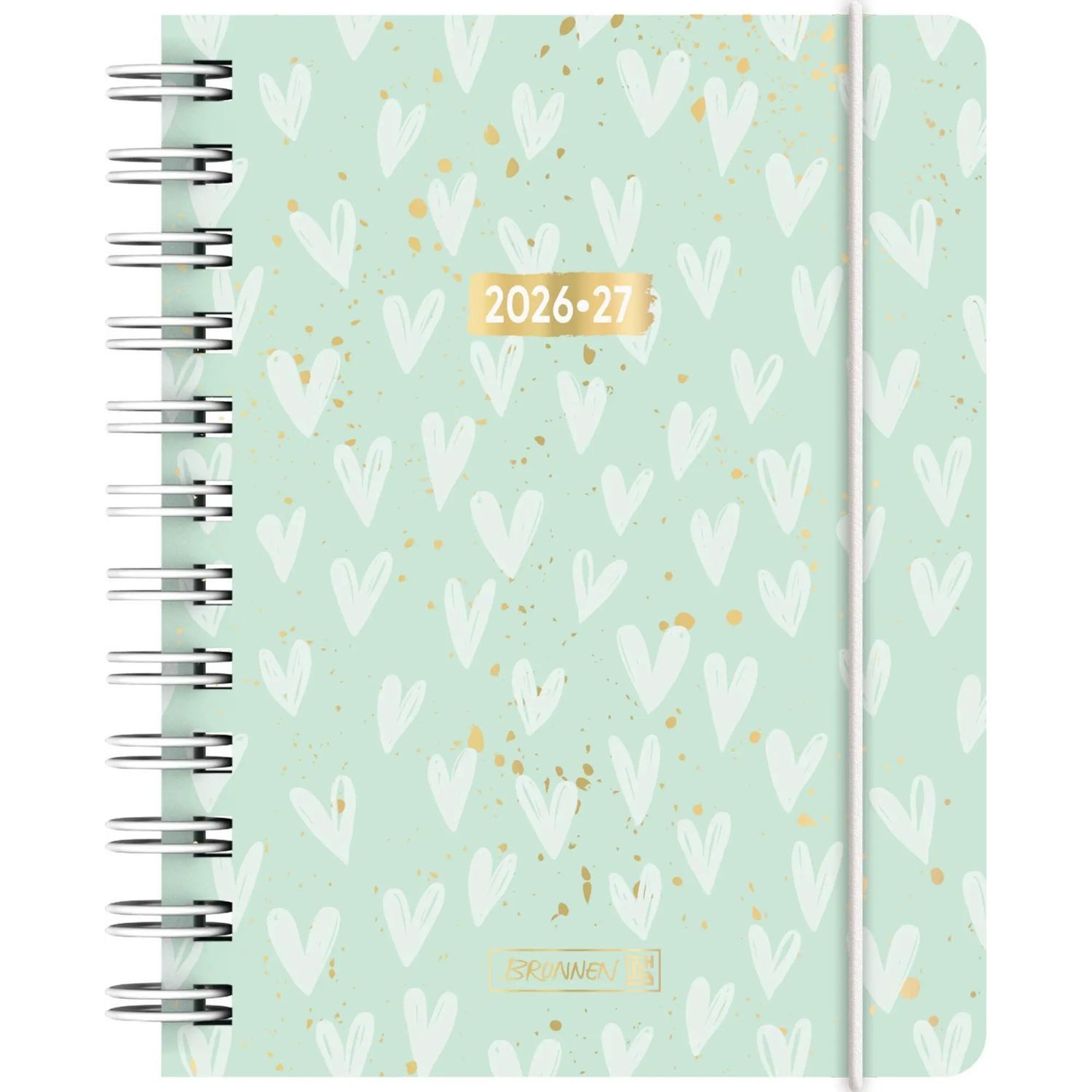 Baier & Schneider Schülerkalender Schülerkalender 2026/2027 "Hearts", A6, Kunststoff