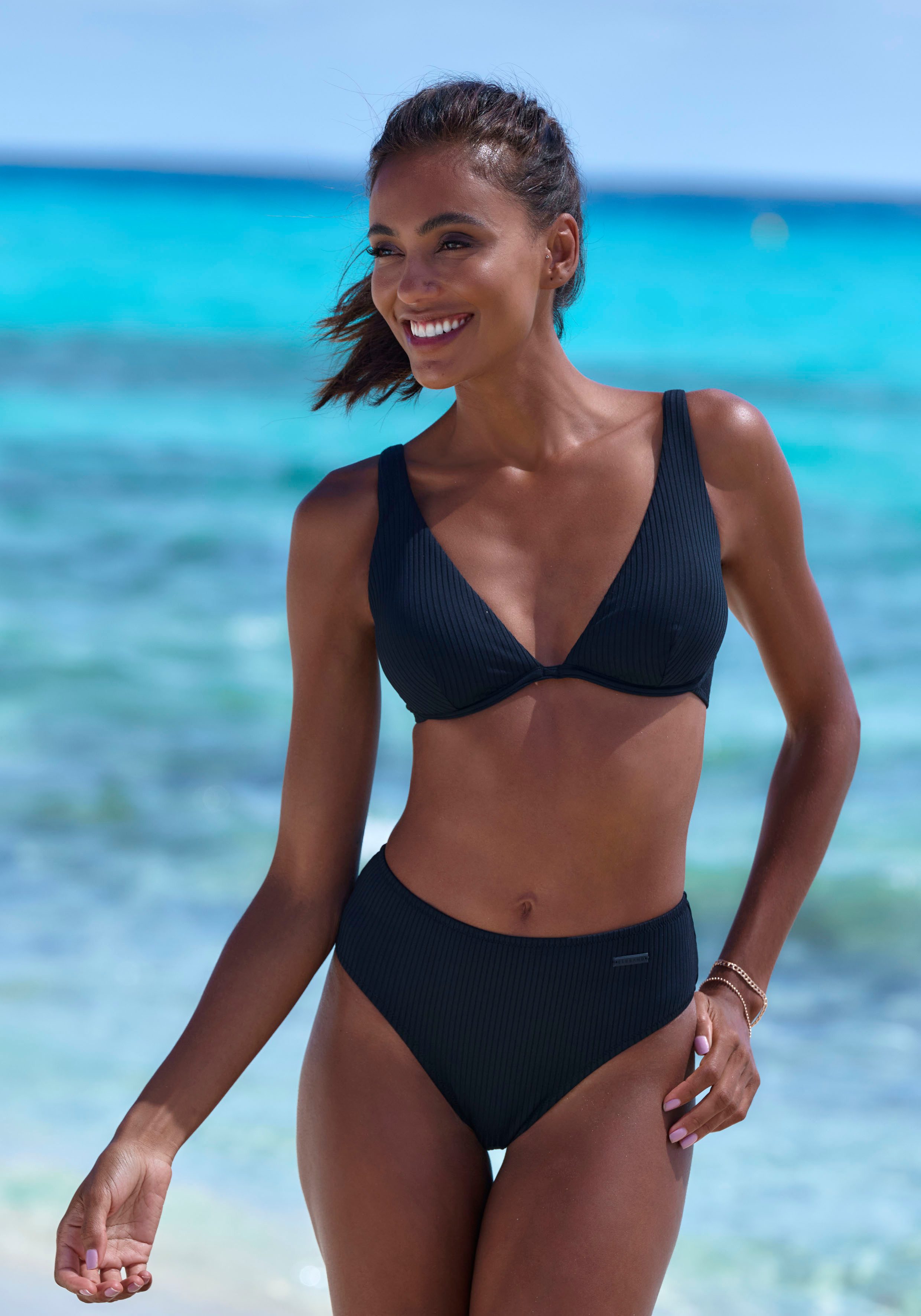 Elbsand Bügel-Bikini aus trendiger Rippware günstig online kaufen