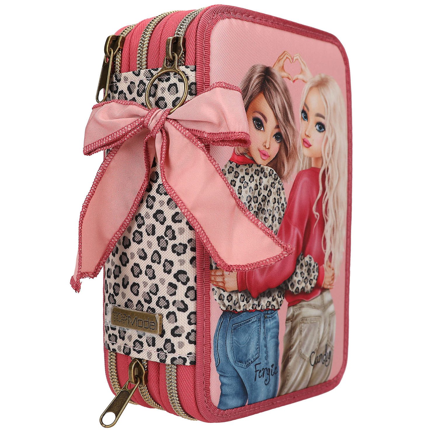 Depesche Federtasche Depesche 3-Fach Federtasche LEOHEART Rosa – Bild 3 von 5