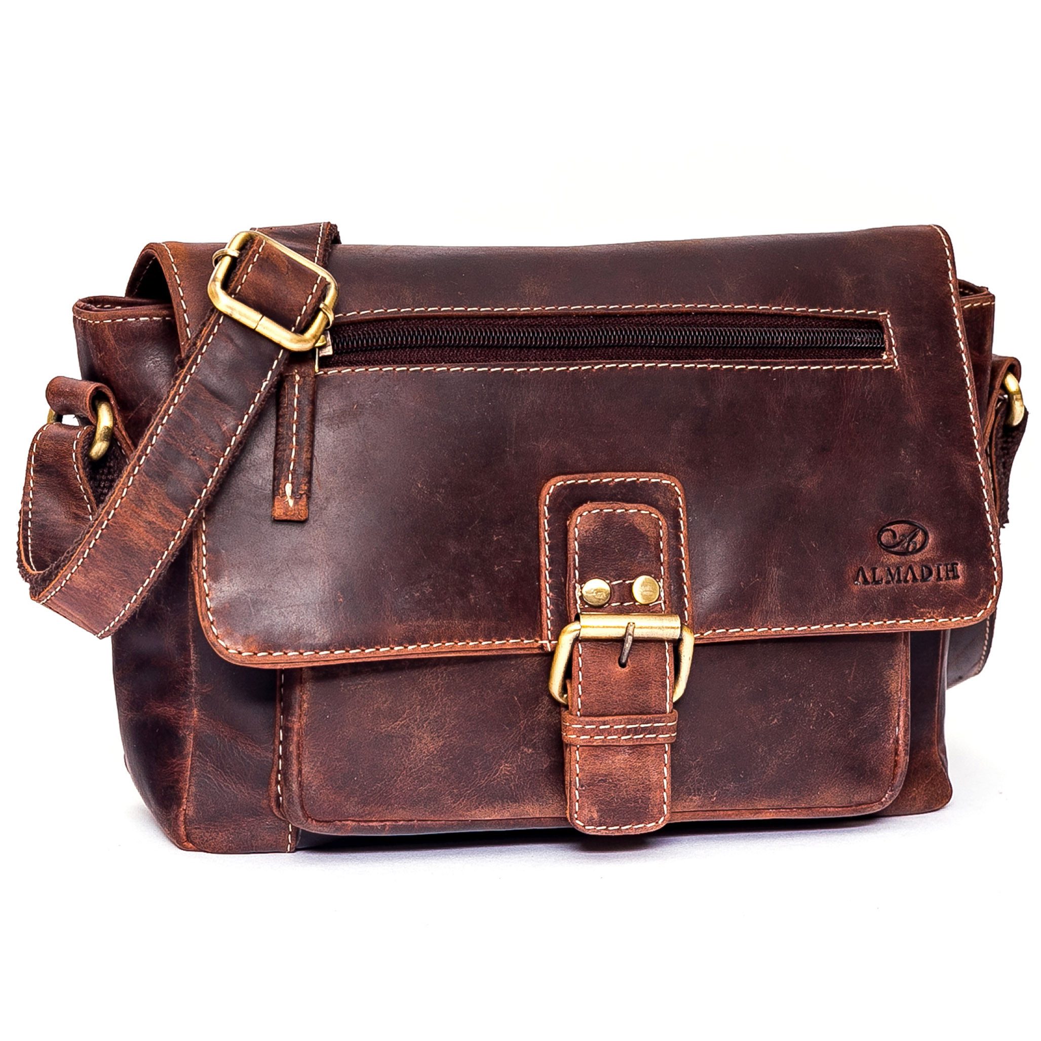 ALMADIH Schultertasche Leder Damen KIM Ledertasche Schultertasche