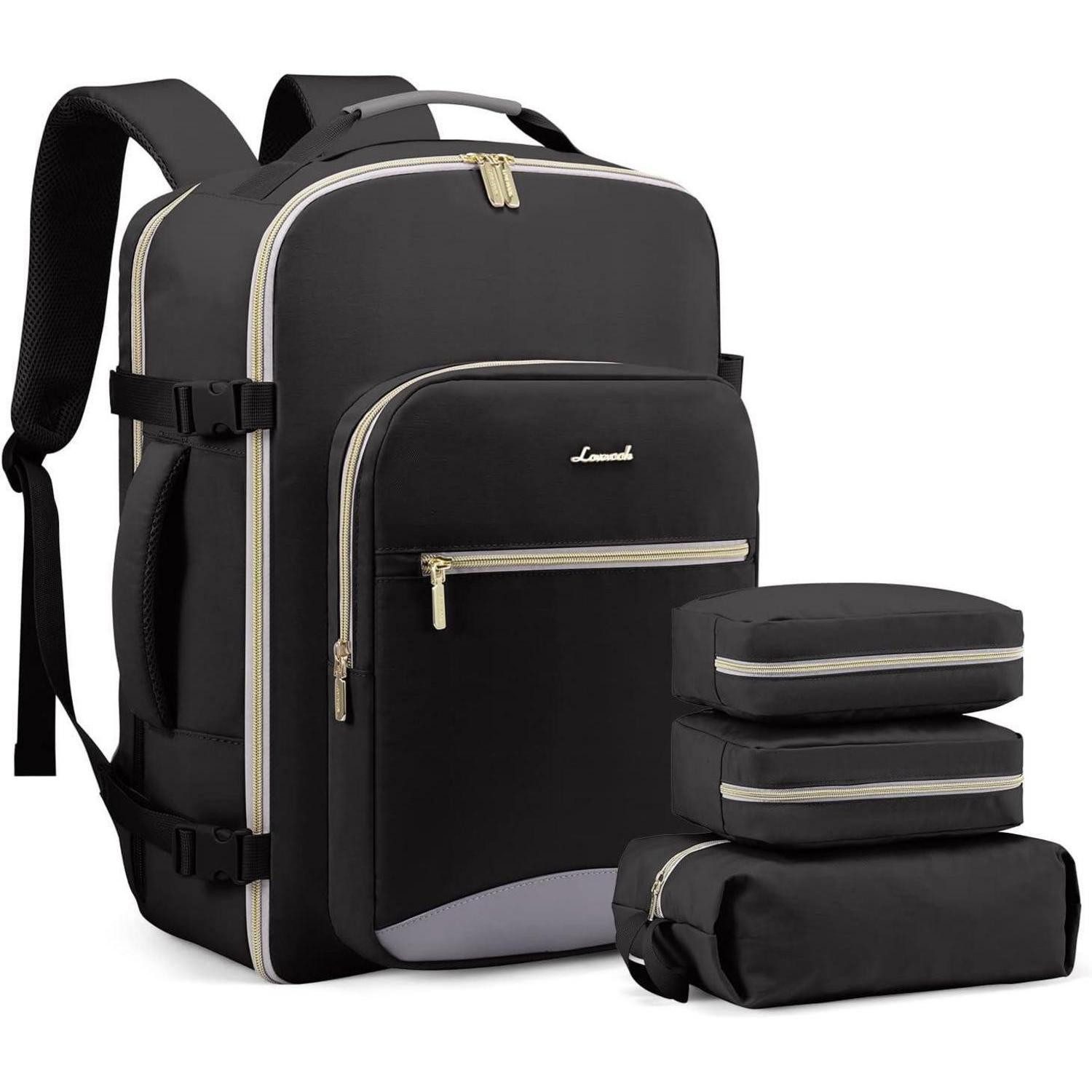 LuxusKollektion Kofferrucksack Handgepäck Rucksack Flugzeug 40L Groß Damen Kofferrucksack