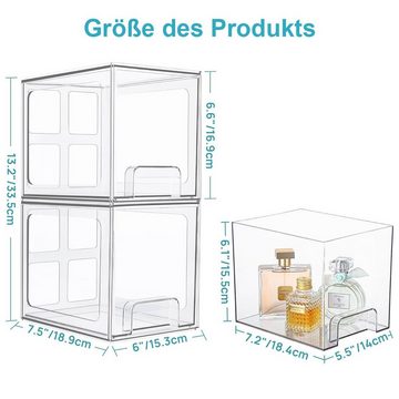 Welikera Aufbewahrungsbox Kosmetik-Organizer, 2 Schubladen mit großem Fassungsvermögen (2 St)