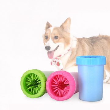 HUNKA Hundeschermaschine Pfotenreiniger für Hunde, ntfernt Dreck Schmutz von Hundepfoten, Blau, Grün, Rot