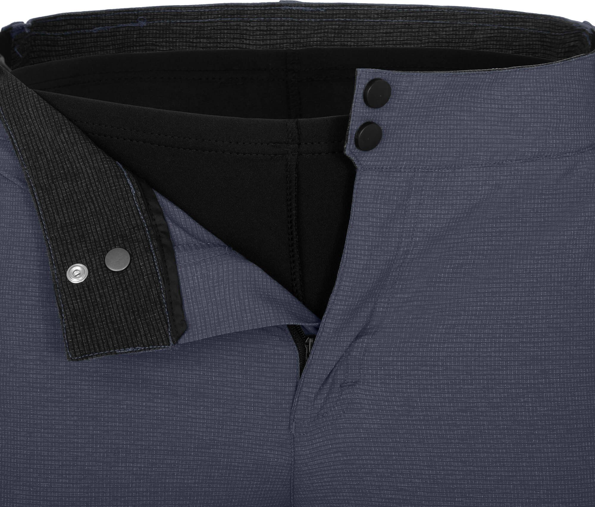 Fahrradhose PORVOO Capri (mit gepolsterter Innenhose) Herren 3/4 Radhose, robust, elastisch, Normalgrößen, grau/blau