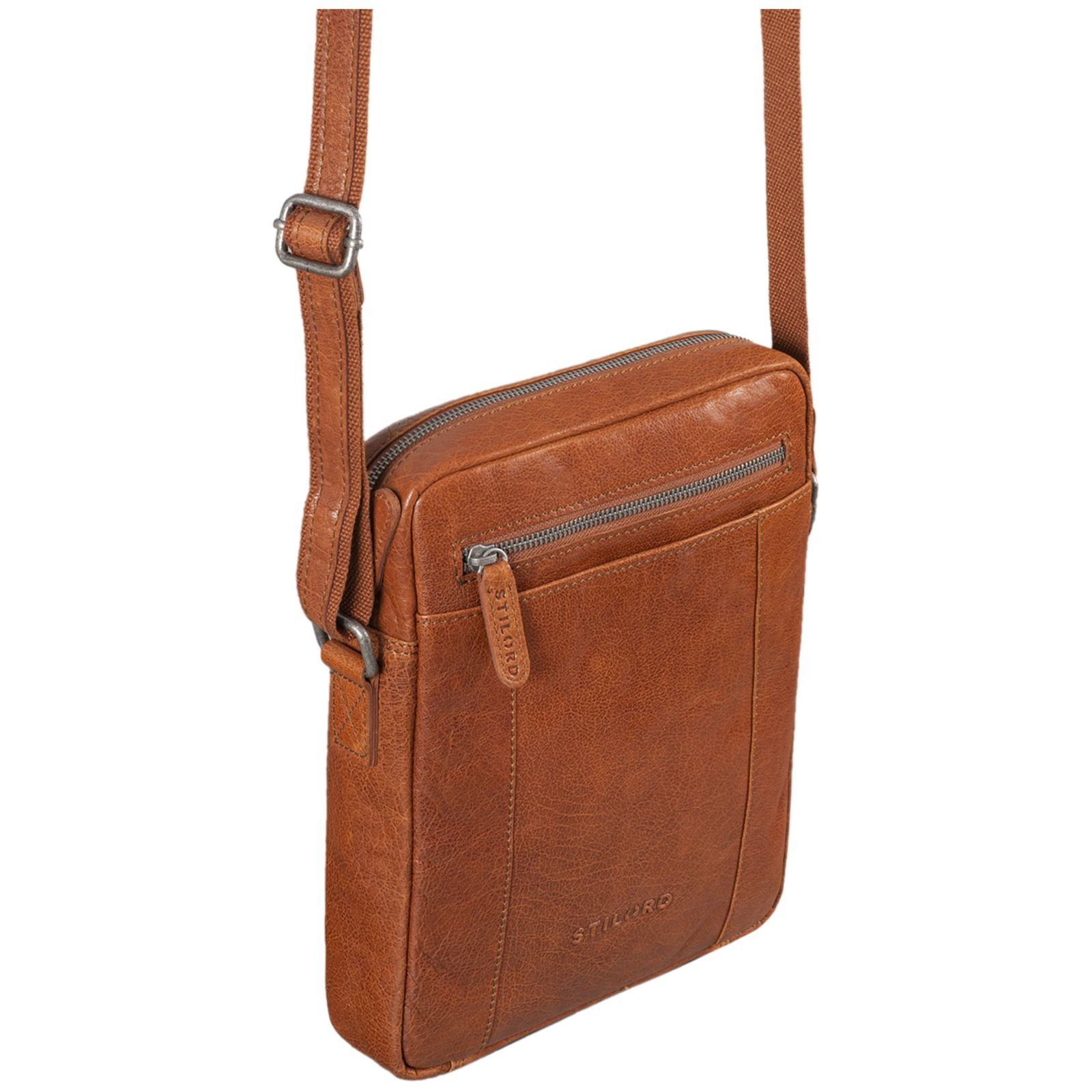 "Fox" STILORD - Vintage Messenger maraska Herrentasche braun Messenger Bag Bag Leder