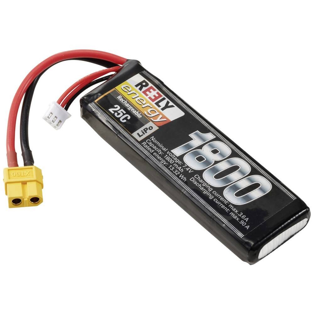 Reely Modellbau-Akkupack (LiPo) 7.4 V 1800 mAh Zellen-Zahl: 2 25 C Akku