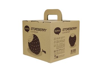 Qualy Design Aufbewahrungsbox Storeberry Behälter Schale Erdbeere Frucht Form, Erdbeerform