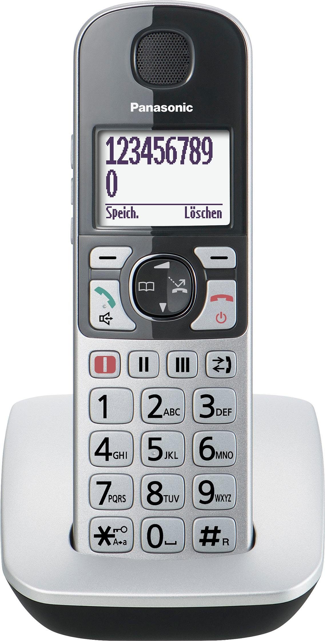 Panasonic 1) Seniorentelefon (Mobilteile: KX-TGE510