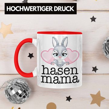Trendation Tasse Hasen Tasse Geschenk Hasen-Besitzer Kaninchen Kinder Hasen Mama