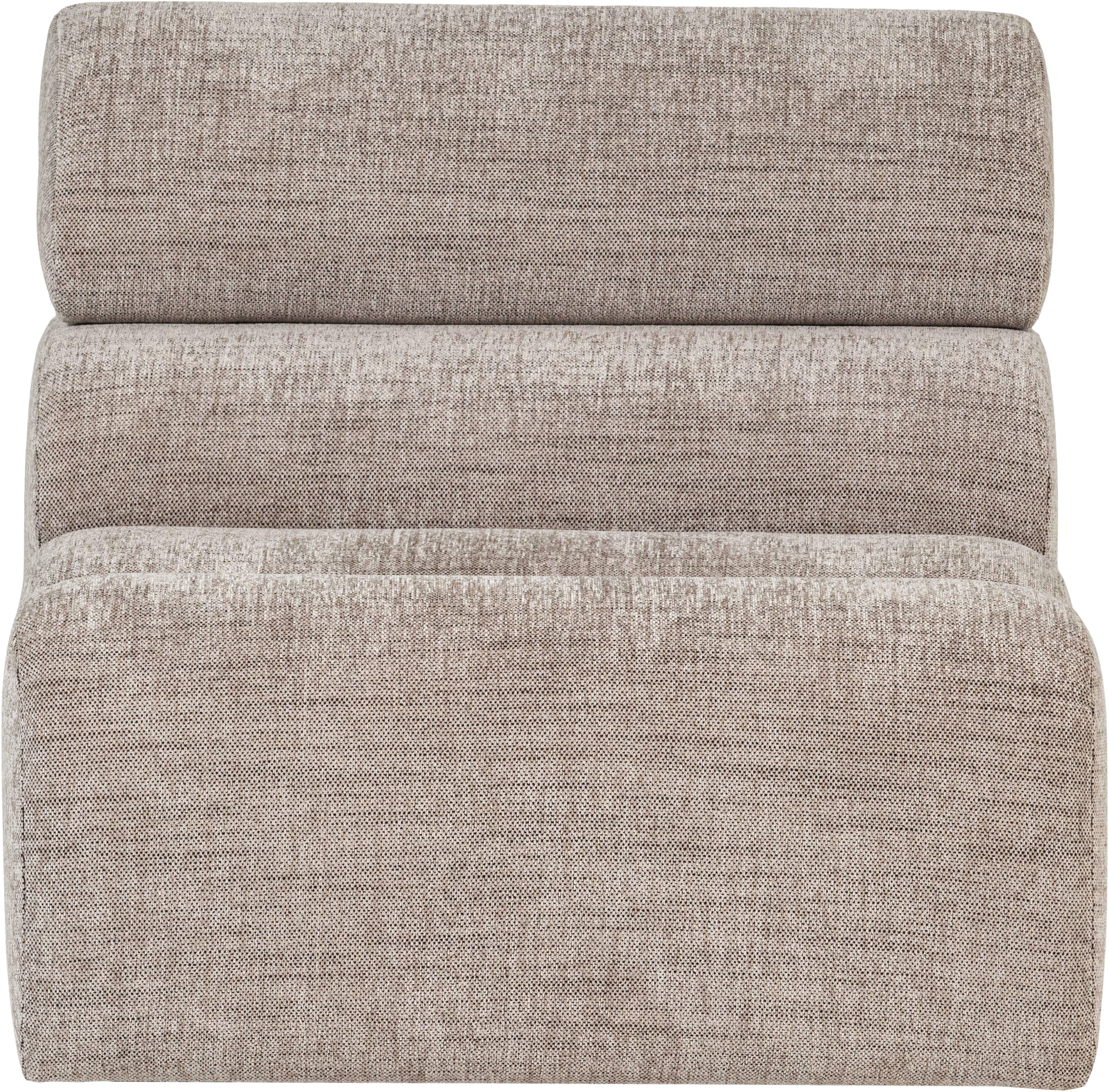 WOOOD Sofa-Mittelelement Novi Bezug mit verstellbarer Nackenstütze B 82 x T 113 x H 86 cm, Tragkraft 120 kg, Maximale Verschleißfestigkeit