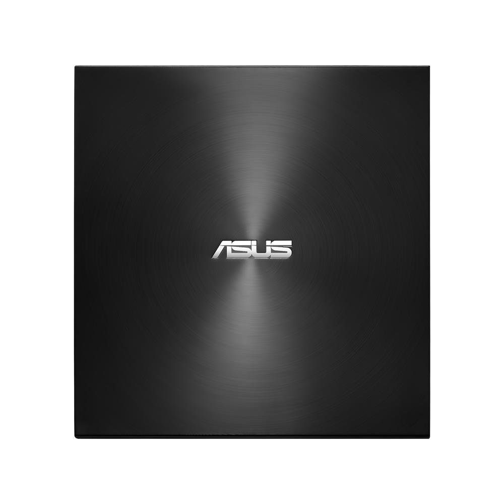 Asus ZenDrive U9M SDRW-08U9M-U DVD-Brenner (USB Typ-C, USB Typ-A, BD 8x/DVD 8x/CD 24x, externer Ultra SLIM DVD Brenner mit USB-C Kabel, Schwarz)