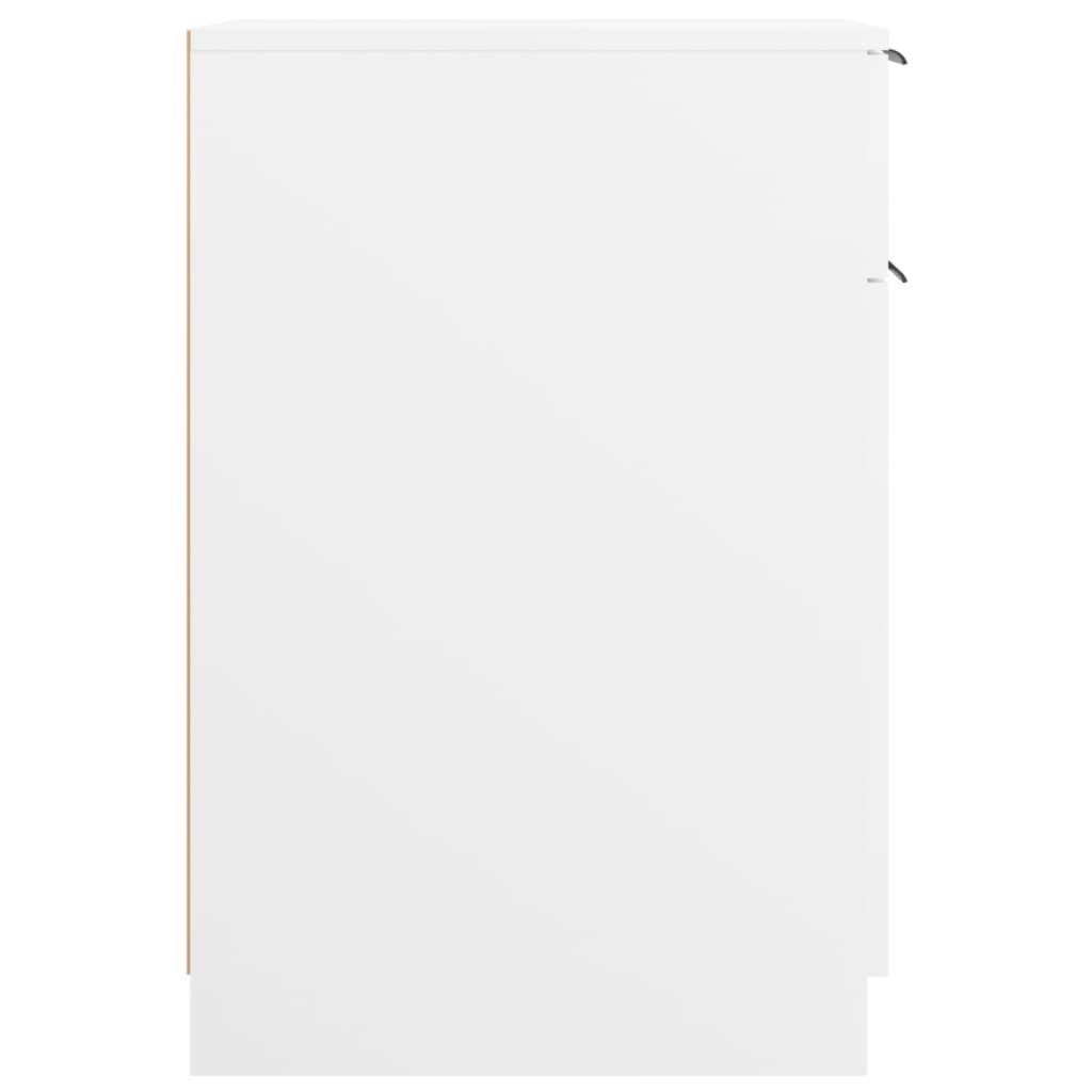 Schreibtischschrank vidaXL Weiß Fächerschrank Holzwerkstoff cm (1-St) 33,5x50x75