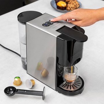 PRINCESS Kapsel-/Kaffeepadmaschine 249450, 4-in-1, Kapsel, Pads, Gemahlenen Kaffee, 1450 Watt