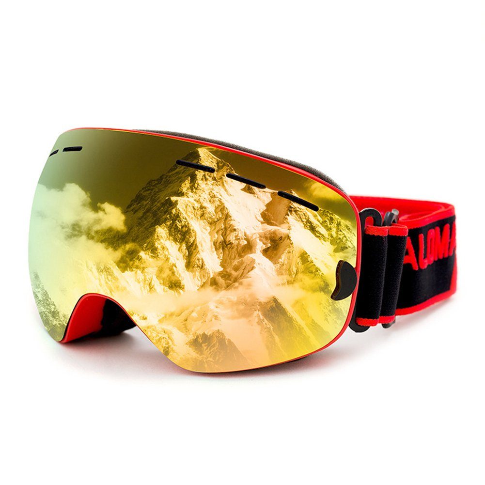 Skien Skibrille Unisex Skibrille mit wechselgläsern,UVSchutz Schneebrille