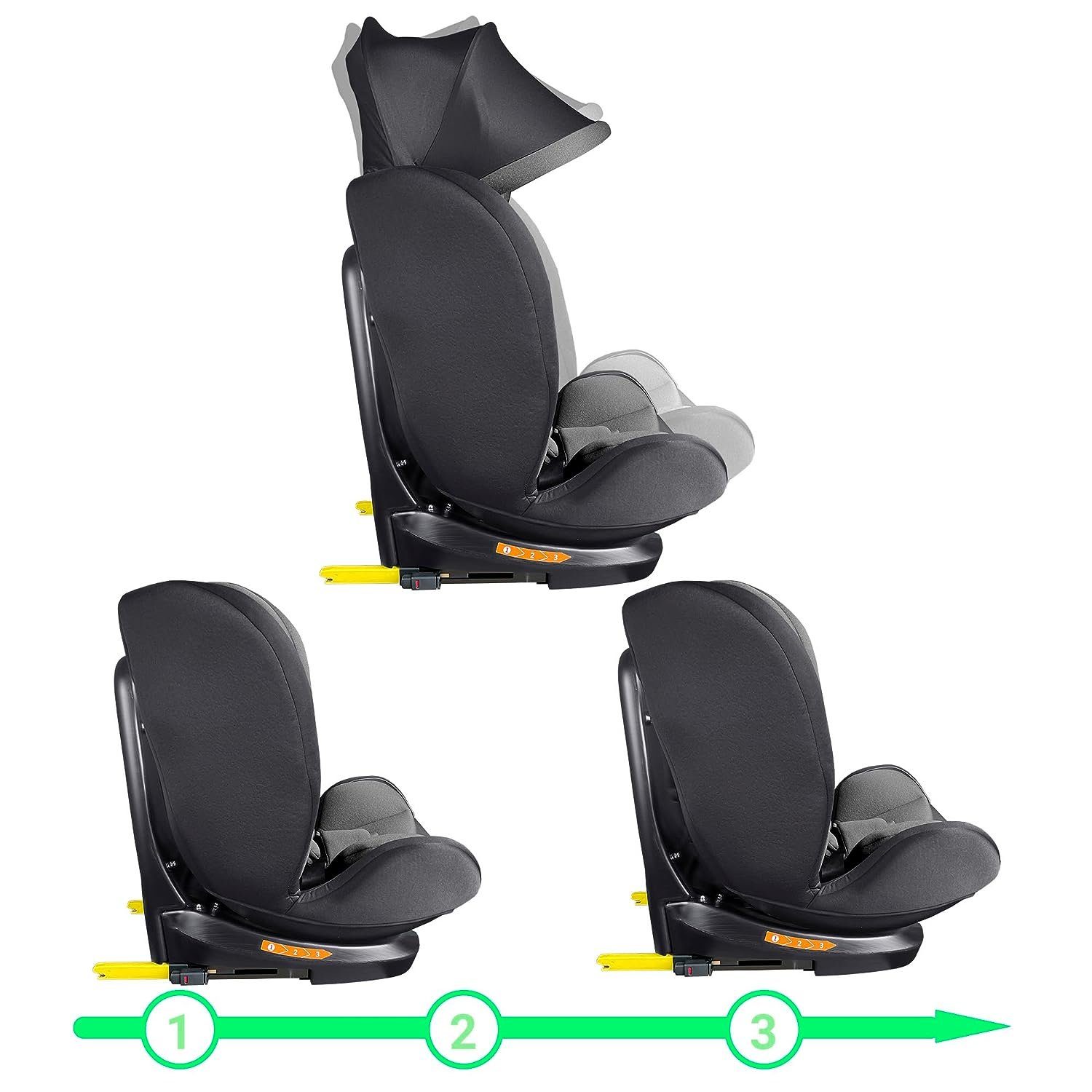 XOMAX Autokindersitz Selena, bis: 12, (Selena), mit 5-Punkt-Gurt, 3-Punkt-Gurt, Isofix Gruppe 0/1/2/3 ECE i-Size 129R