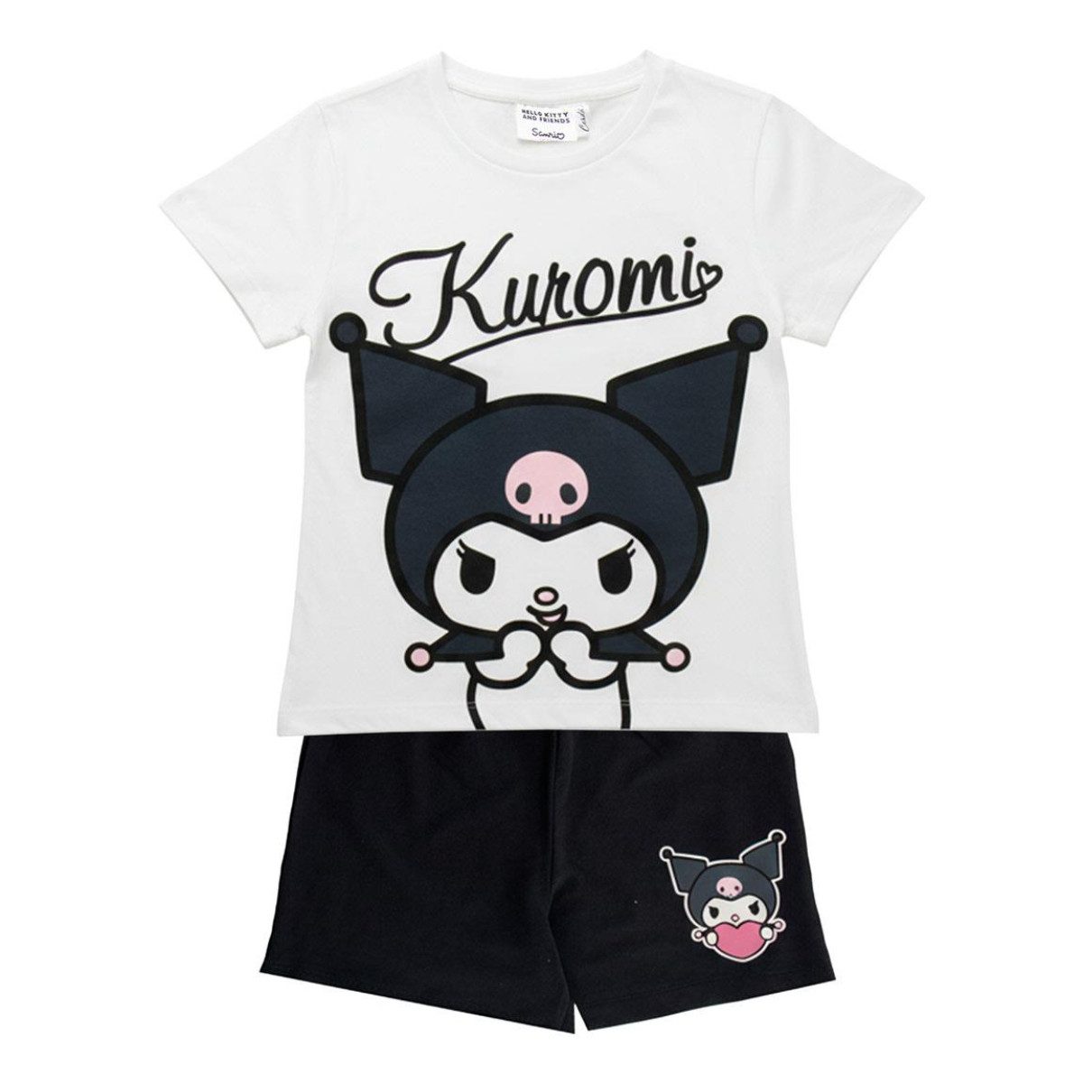Hello Kitty Freizeitanzug - Kuromi Kinder Bekleidungsset Baumwolle 2 Teilig Sport Freizeit (2-tlg)